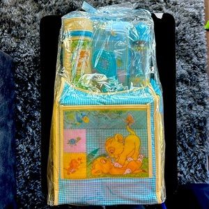 Vintage 2003 Disney’s The Lion King baby shower diaper bag gift set.